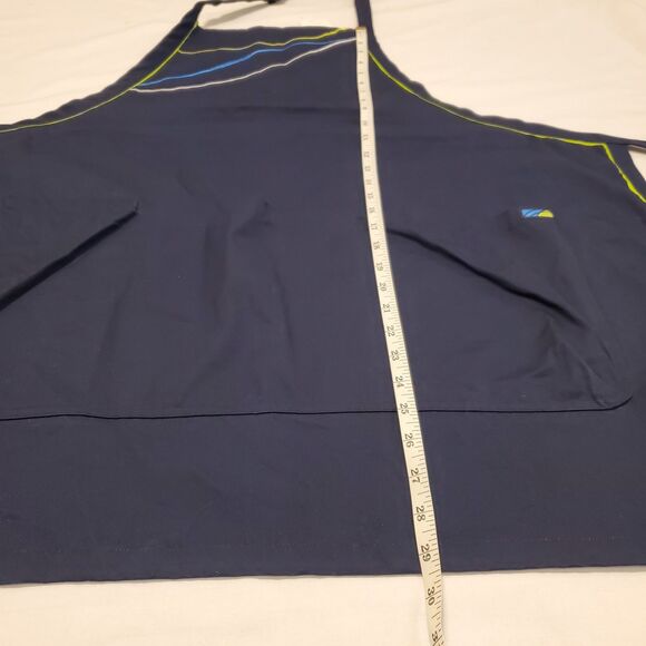 RARE Alaska Airline By Luly Yang Apron Navy Blue Embroidered Unisex OSFA EUC - Picture 5 of 7
